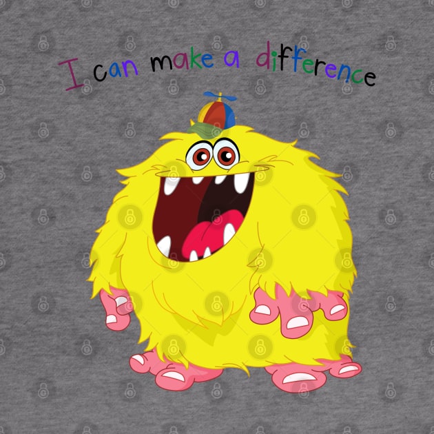 I Can Make A Difference Big Foot Monster by AlmostMaybeNever